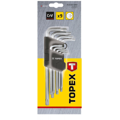 Raktai Torx , T10-T50, komplekte 9 vnt. 1