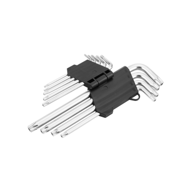 Raktai Torx , T10-T50, komplekte 9 vnt. 2 Raktai Torx , T10-T50, komplekte 9 vnt. 2