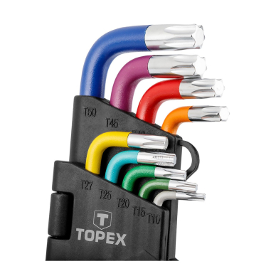 Raktai Torx , T10-T50, spalvoti 3