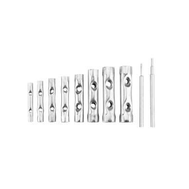 Raktai vamzdiniai, komplekte 10 vnt, 6 - 22 mm
