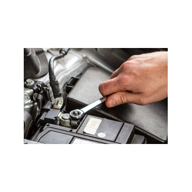 Raktas plokščias, kilpinis su terkšle 17mm 4