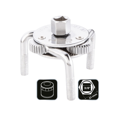 Raktas tepalo filtrui 75 - 120 mm 6 Raktas tepalo filtrui 75 - 120 mm 6