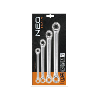 Raktų rinkinys Torx 4vnt. 1 Raktų rinkinys Torx 4vnt. 1