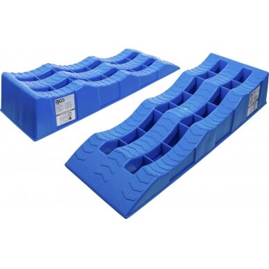 Rampų rinkinys | Plastikas | 3 užvažiavimo aukščiai | 2 vnt. (74402) Rampų rinkinys | Plastikas | 3 užvažiavimo aukščiai | 2 vnt. (74402)