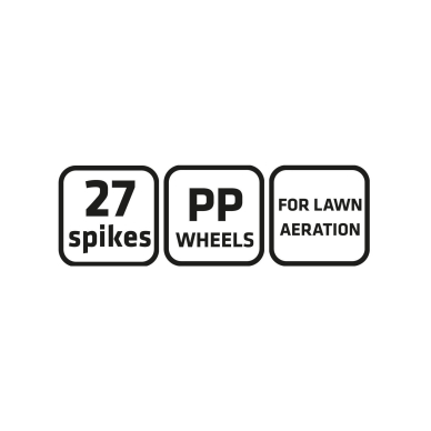Rankinis aeratorius, vejos volelis skarifikatorius 27 smaigaliai, skersmuo 15cm 8 Rankinis aeratorius, vejos volelis skarifikatorius 27 smaigaliai, skersmuo 15cm 8