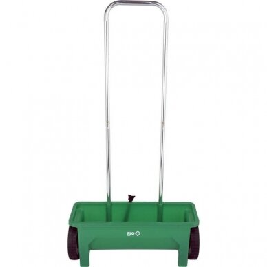 Barstytuvas sėkloms, trašoms, druskai su ratukais Flo 89870 1 Barstytuvas sėkloms, trašoms, druskai su ratukais Flo 89870 1