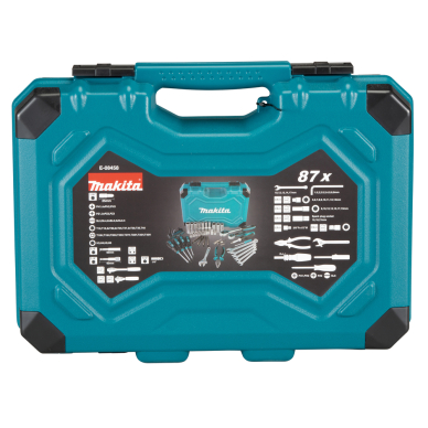 RANKINIŲ ĮRANKIŲ RINKINYS Makita E-08458, 87 vnt. 1 RANKINIŲ ĮRANKIŲ RINKINYS Makita E-08458, 87 vnt. 1