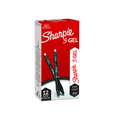 Rašiklis „Sharpie S-GEL", juodas 1 Rašiklis „Sharpie S-GEL", juodas 1