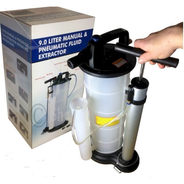 Rankinis techninių skysčių išlsiurbimo / įsiurbimo bakas | 9 l (HTG1042A) Rankinis techninių skysčių išlsiurbimo / įsiurbimo bakas | 9 l (HTG1042A)