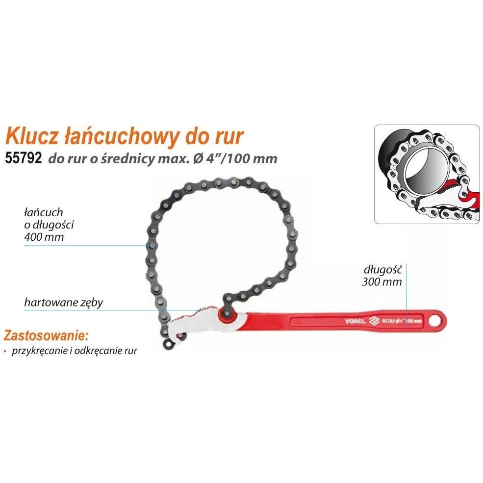Raktas vamzdinis grandininis | 300 mm (55792) 1 Raktas vamzdinis grandininis | 300 mm (55792) 1