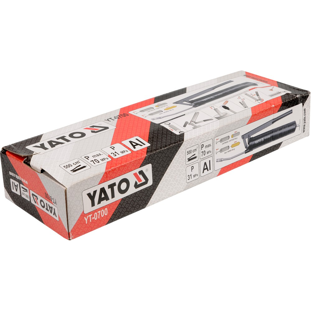Tepimo pistoletas Yato YT-0700, 500 ml 1 Tepimo pistoletas Yato YT-0700, 500 ml 1