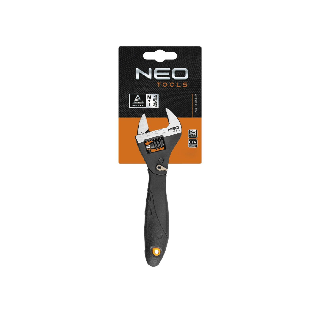 Reguliuojama raktas su terkšle 200 mm diapazonas 0-30,5 mm 2 Reguliuojama raktas su terkšle 200 mm diapazonas 0-30,5 mm 2