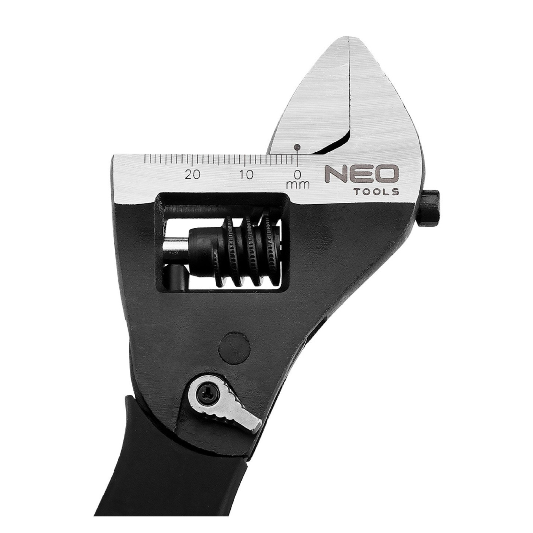 Reguliuojama raktas su terkšle 200 mm diapazonas 0-30,5 mm 7 Reguliuojama raktas su terkšle 200 mm diapazonas 0-30,5 mm 7