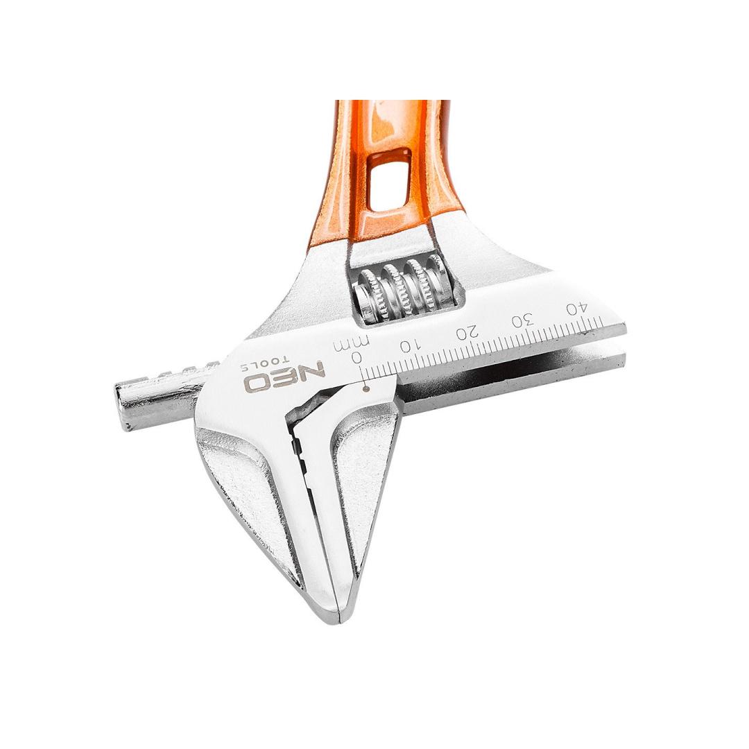 Reguliuojama raktas trumpas 156 mm, diapazonas 0-43 mm 6 Reguliuojama raktas trumpas 156 mm, diapazonas 0-43 mm 6