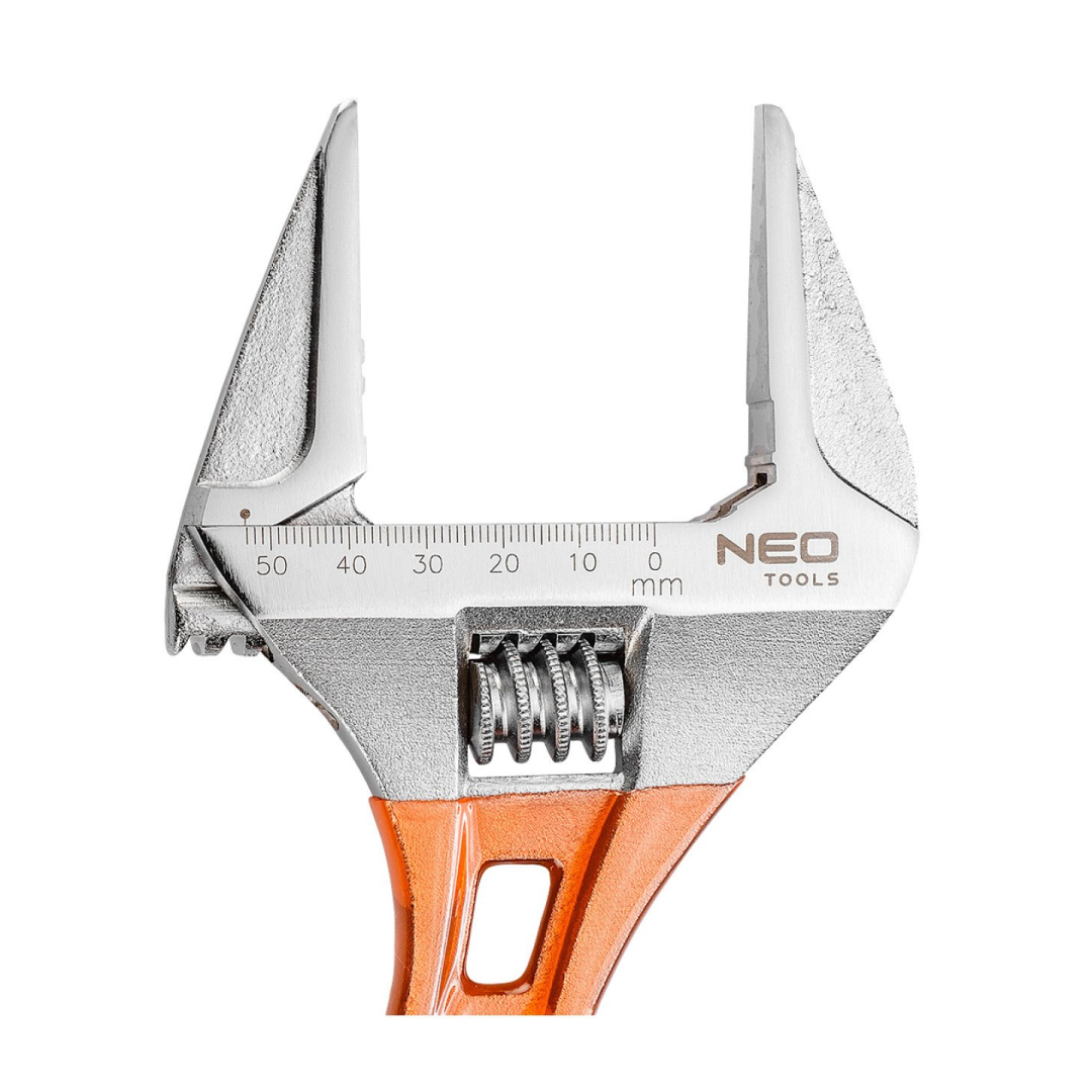 Reguliuojama raktas trumpas 185 mm, diapazonas 0-53 mm 4 Reguliuojama raktas trumpas 185 mm, diapazonas 0-53 mm 4