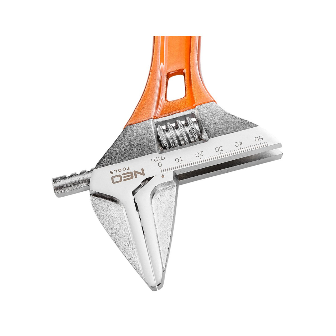 Reguliuojama raktas trumpas 185 mm, diapazonas 0-53 mm 5