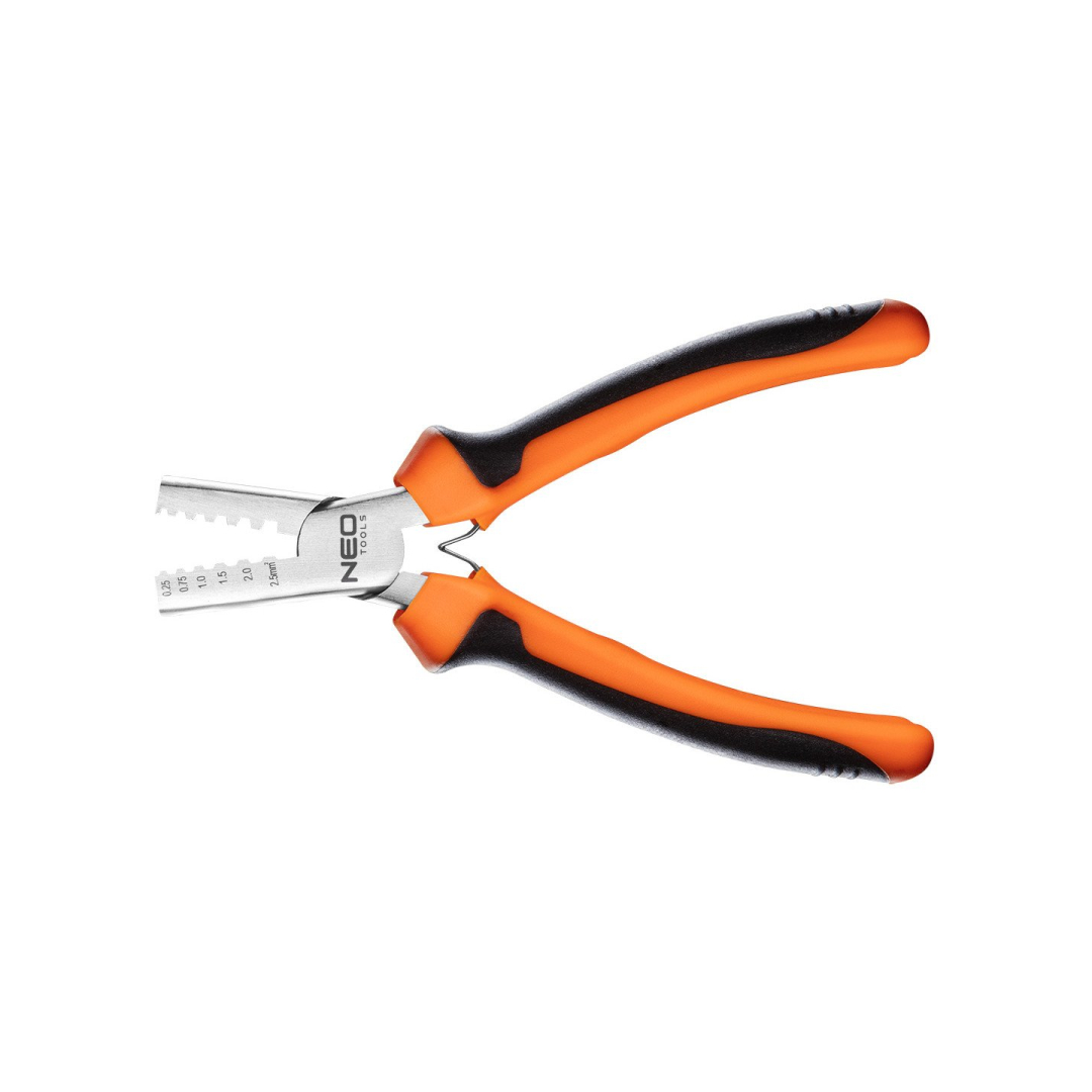 Replės antgalių užspaudimui 0.25-2.5 mm2, 140 mm 2 Replės antgalių užspaudimui 0.25-2.5 mm2, 140 mm 2