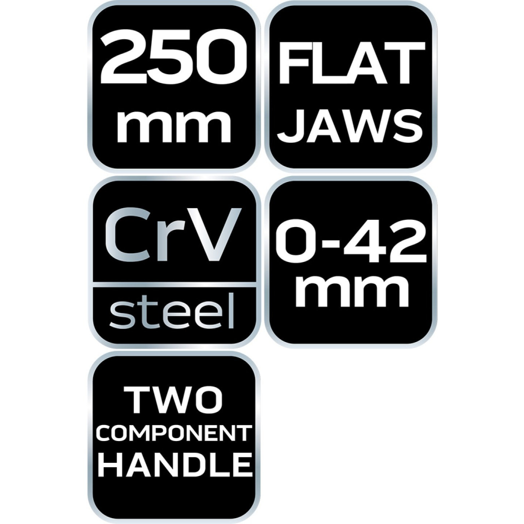 Replės jungiamosioms detalėms, plokščia nosimi 250 mm 8