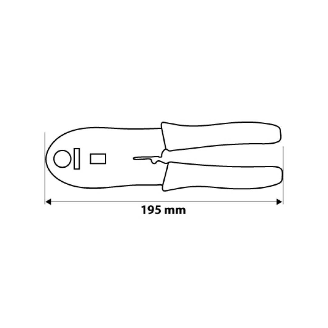 Replės telefonų antgaliams užspausti su 3 galvutėm 7