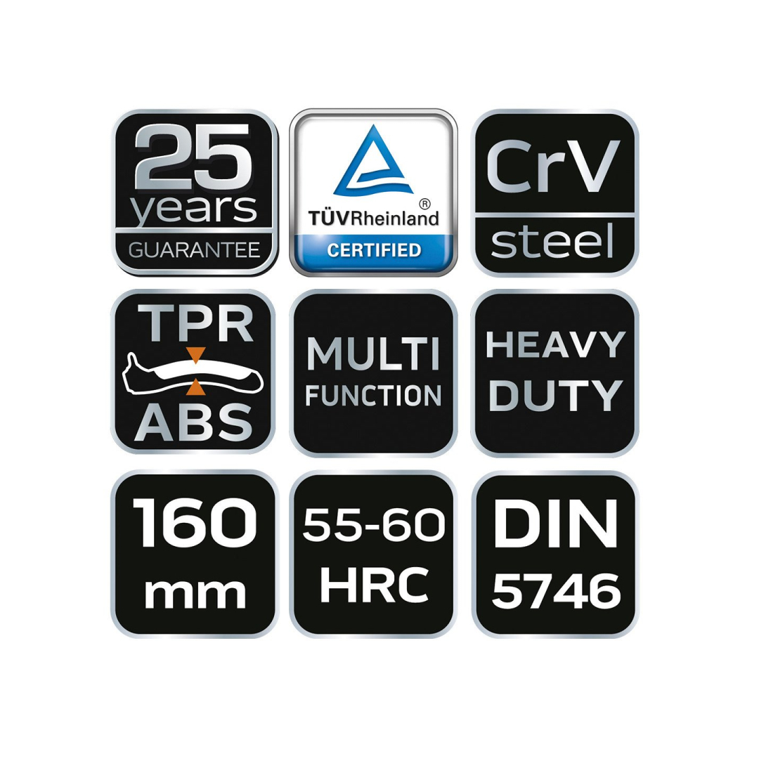 Replės universalios 160mm. 4 Replės universalios 160mm. 4