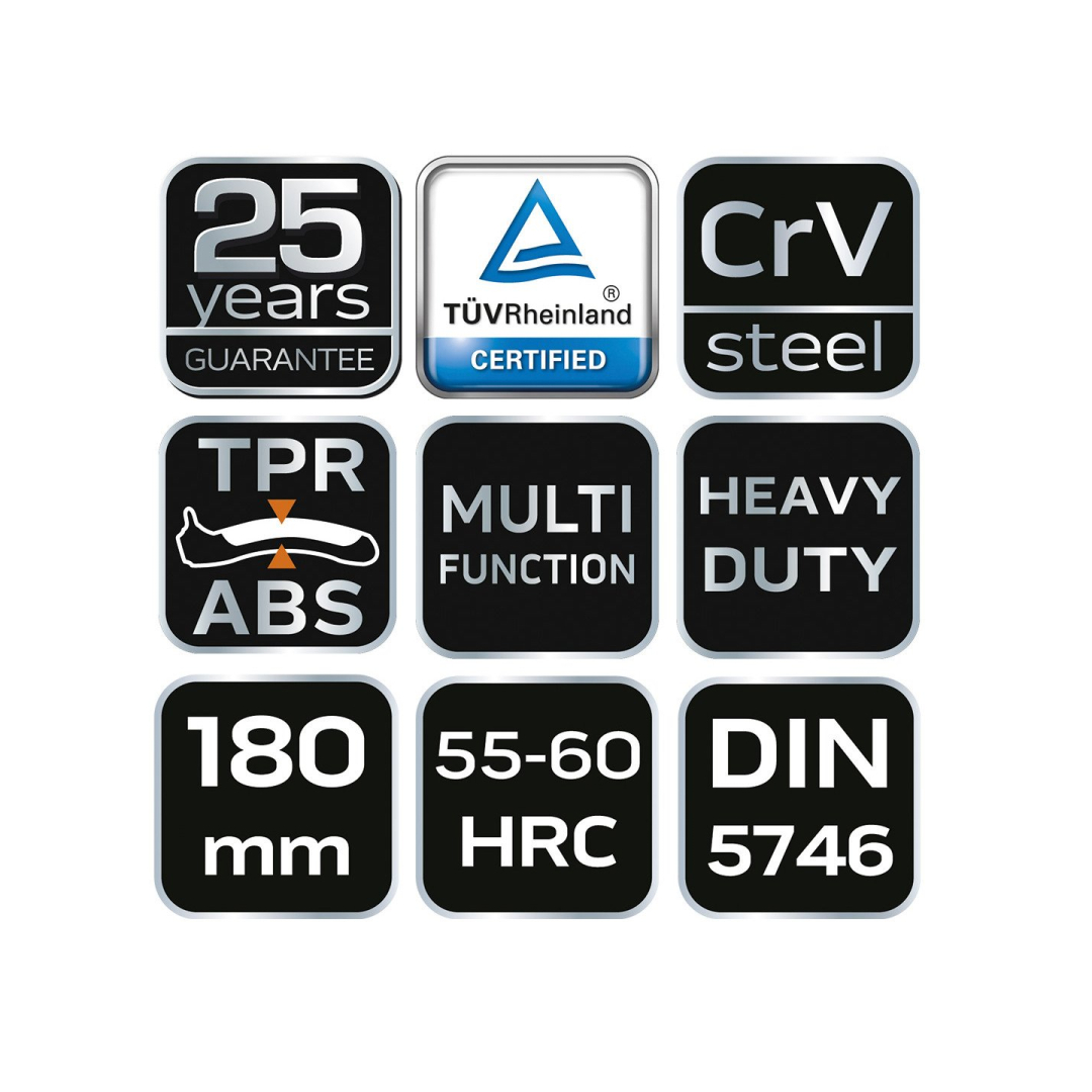 Replės universalios 180mm. 5 Replės universalios 180mm. 5