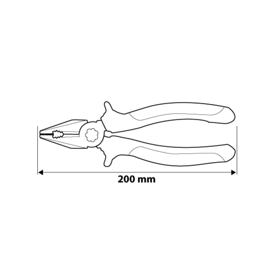 Replės universalios 200mm. 4 Replės universalios 200mm. 4