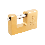 Rectangular padlock, 90 mm