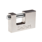 Rectangular  padlock, reinforced, 90 mm, 3 keys