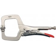 Replės užspaudimui fiksuojamos | tipas C | plokšti antgaliai | 280 mm (YT-2466)