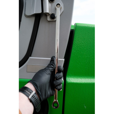 Reketiniai žiediniai veržliarakčiai, ilgi, 6 dalių rinkinys, 8-19 mm, minkštas dėklas 1