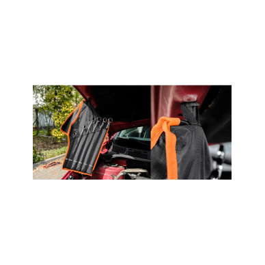 Reketiniai žiediniai veržliarakčiai, ilgi, 6 dalių rinkinys, 8-19 mm, minkštas dėklas 5 Reketiniai žiediniai veržliarakčiai, ilgi, 6 dalių rinkinys, 8-19 mm, minkštas dėklas 5