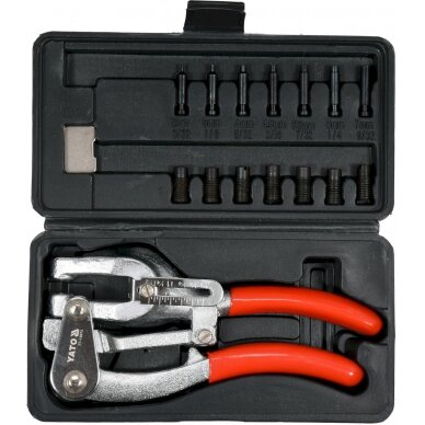 Replės skylių darymui metale | 7 dydžiai | 16 vnt. (YT-18973) 1 Replės skylių darymui metale | 7 dydžiai | 16 vnt. (YT-18973) 1