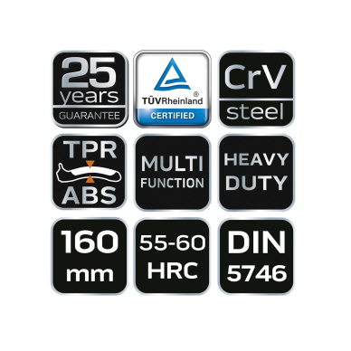 Replės universalios 160mm. 4 Replės universalios 160mm. 4