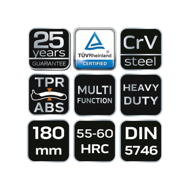 Replės universalios 180mm. 5