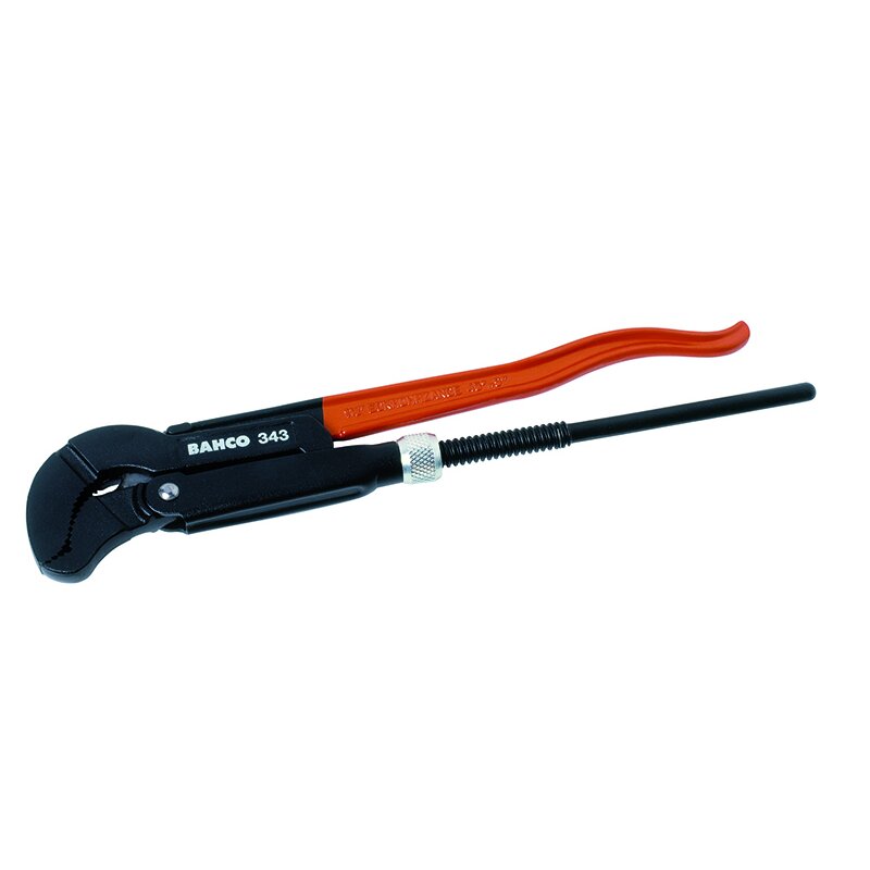 Reguliuojamas vamzdinis raktas. Bendras ilgis 420mm. Max 1 1/2". Ypač atsparus dėvėjimuisi dėl indukcinio dantų grūdinimo, neslystantys dantys