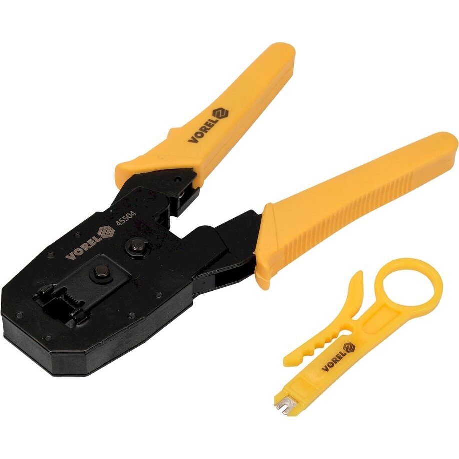 Replės telefoninių, internetinių kabelių antgalių užspaudimui | RJ45 RJ10 RJ11 (45504) Replės telefoninių, internetinių kabelių antgalių užspaudimui | RJ45 RJ10 RJ11 (45504)