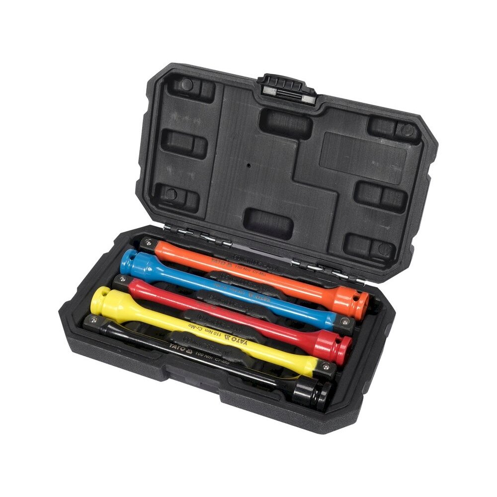 Riboto sukimo momento ilgintuvų rinkinys | 5 vnt. (YT-10567) Riboto sukimo momento ilgintuvų rinkinys | 5 vnt. (YT-10567)