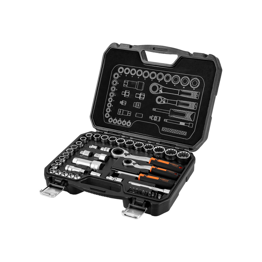 Rinkinys 1/4colio + 3/8colio per kištukinius lizdus, ​​46 vnt.