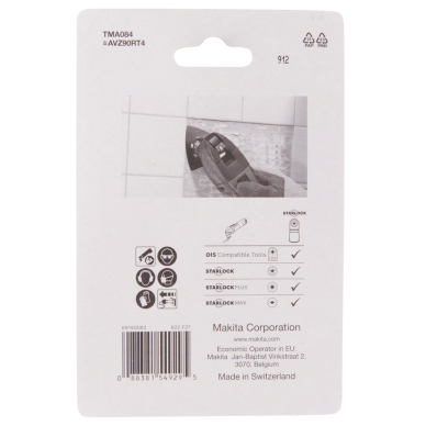 RIFF šlifavimo plokštė Makita B-69808, 90 TMA084, TC/HM GRIT #40, STARLOCK 3 RIFF šlifavimo plokštė Makita B-69808, 90 TMA084, TC/HM GRIT #40, STARLOCK 3