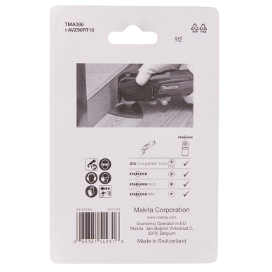 RIFF šlifavimo plokštė Makita B-69820, 90 TMA086, TC/HM GRIT #100, STARLOCK 3 RIFF šlifavimo plokštė Makita B-69820, 90 TMA086, TC/HM GRIT #100, STARLOCK 3