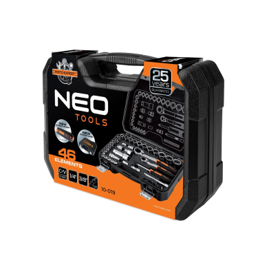 Rinkinys 1/4colio + 3/8colio per kištukinius lizdus, ​​46 vnt. 1