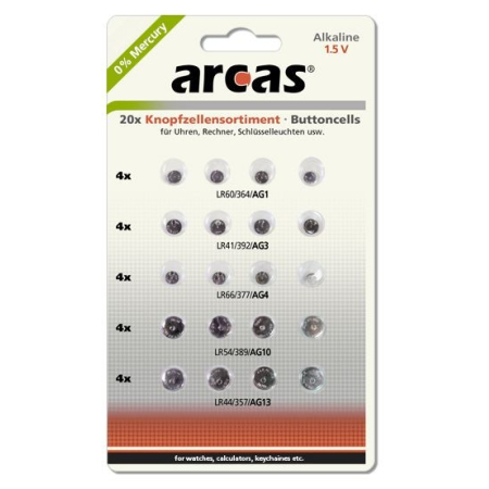 Rinkinys be gyvsidabrio „ARCAS" 20 vnt. Rinkinys be gyvsidabrio „ARCAS" 20 vnt.