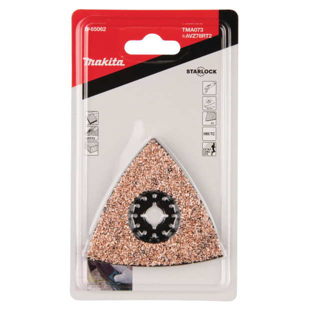 RIFF šlifavimo plokštė Makita B-65062, 78mm 3 RIFF šlifavimo plokštė Makita B-65062, 78mm 3