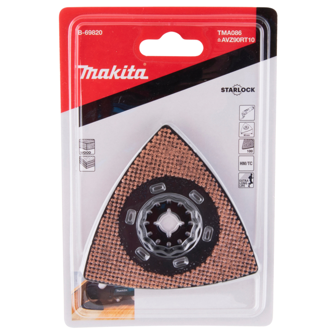 RIFF šlifavimo plokštė Makita B-69820, 90 TMA086, TC/HM GRIT #100, STARLOCK 2 RIFF šlifavimo plokštė Makita B-69820, 90 TMA086, TC/HM GRIT #100, STARLOCK 2