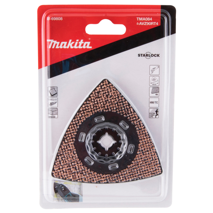 RIFF šlifavimo plokštė Makita B-69808, 90 TMA084, TC/HM GRIT #40, STARLOCK 2 RIFF šlifavimo plokštė Makita B-69808, 90 TMA084, TC/HM GRIT #40, STARLOCK 2