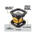 Rotacinis lazerinis nivelyras raudonas lazeris (komplekte 2AH baterija) DCE079D1R-QW DeWALT