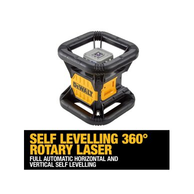 Rotacinis lazerinis nivelyras raudonas lazeris (komplekte 2AH baterija) DCE079D1R-QW DeWALT 2