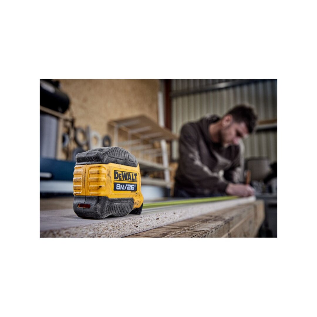 Ruletė 8 m × 28 mm, DeWalt DWHT38127-5 1 Ruletė 8 m × 28 mm, DeWalt DWHT38127-5 1