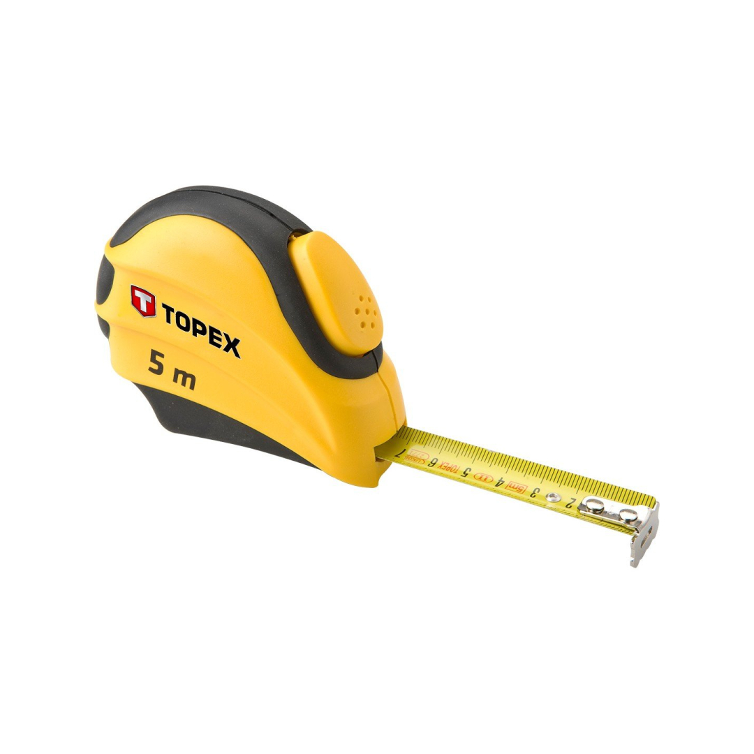 Ruletė plieninė Topex 5m./19mm Ruletė plieninė Topex 5m./19mm