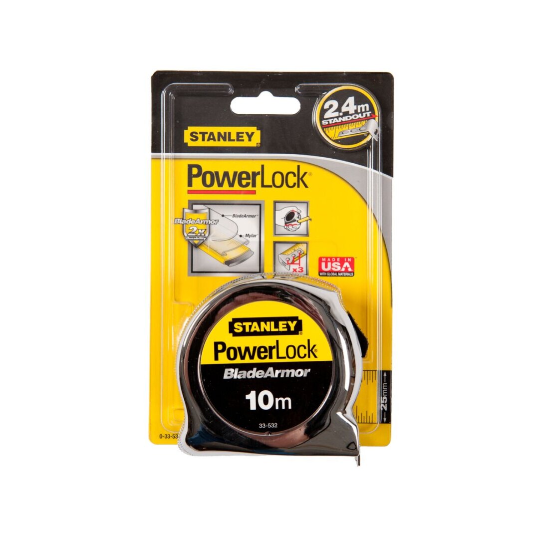 Rulėtė „Powerlock“ 10m Stanley 0-33-532 4